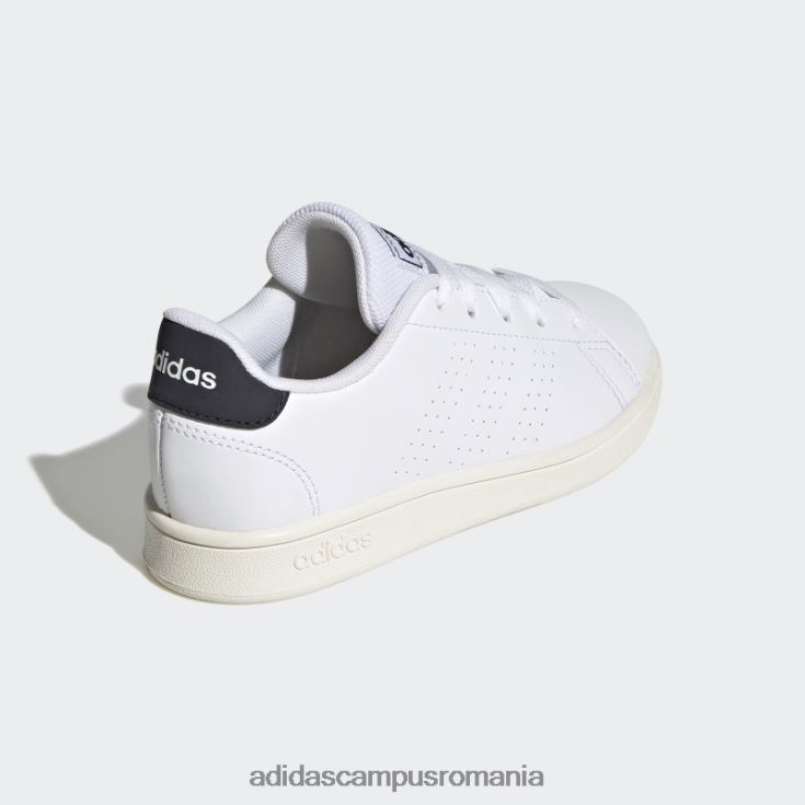 adidas campus romania avantaj lifestyle curte dantelă pantofi cerneală copii alb/cerneală J266N217862