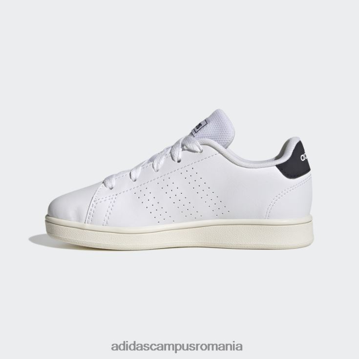 adidas campus romania avantaj lifestyle curte dantelă pantofi cerneală copii alb/cerneală J266N217862