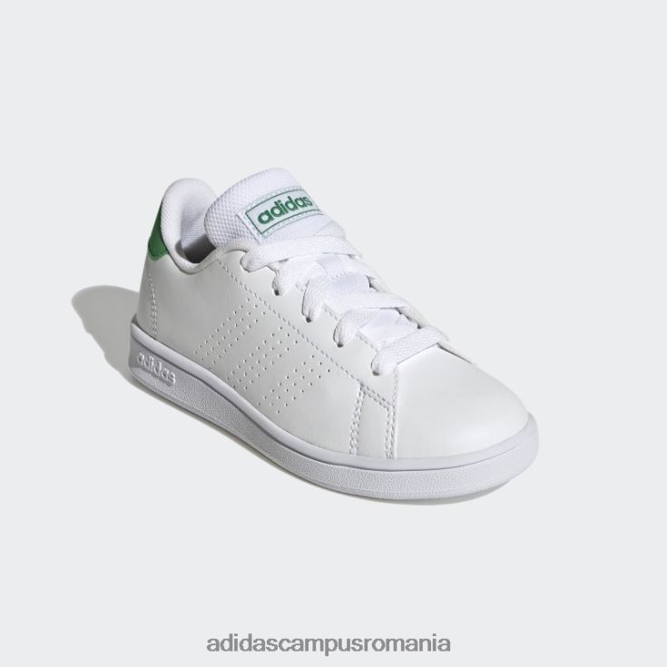 adidas campus romania avantaj lifestyle pantofi din dantela curte verde copii alb/verde/negru J266N217874