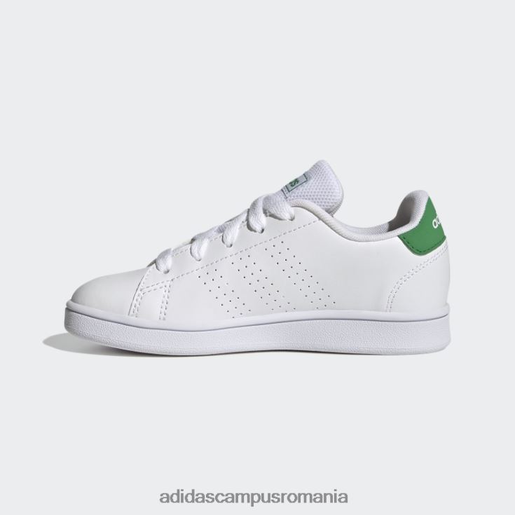 adidas campus romania avantaj lifestyle pantofi din dantela curte verde copii alb/verde/negru J266N217874