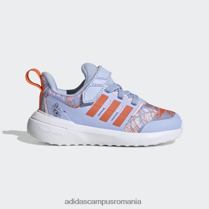 adidas campus romania blue dawn fashion x disney fortarun 2.0 moana cloudfoam pantofi cu bretele din dantela elastica copii albastru zori/portocaliu/roz J266N211394