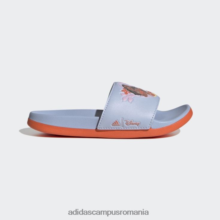 adidas campus romania blue dawn hot x disney adilette confort moana diapozitive copii albastru zori/portocaliu J266N211073
