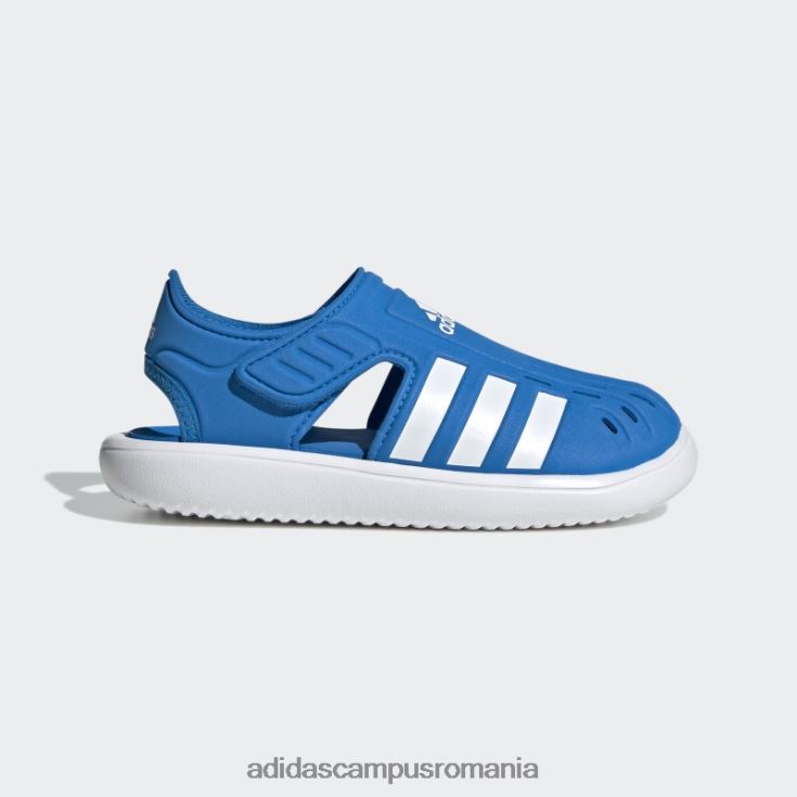 adidas campus romania blue rush summer sandale de apă cu vârf închis copii papură albastră/alb J266N218064