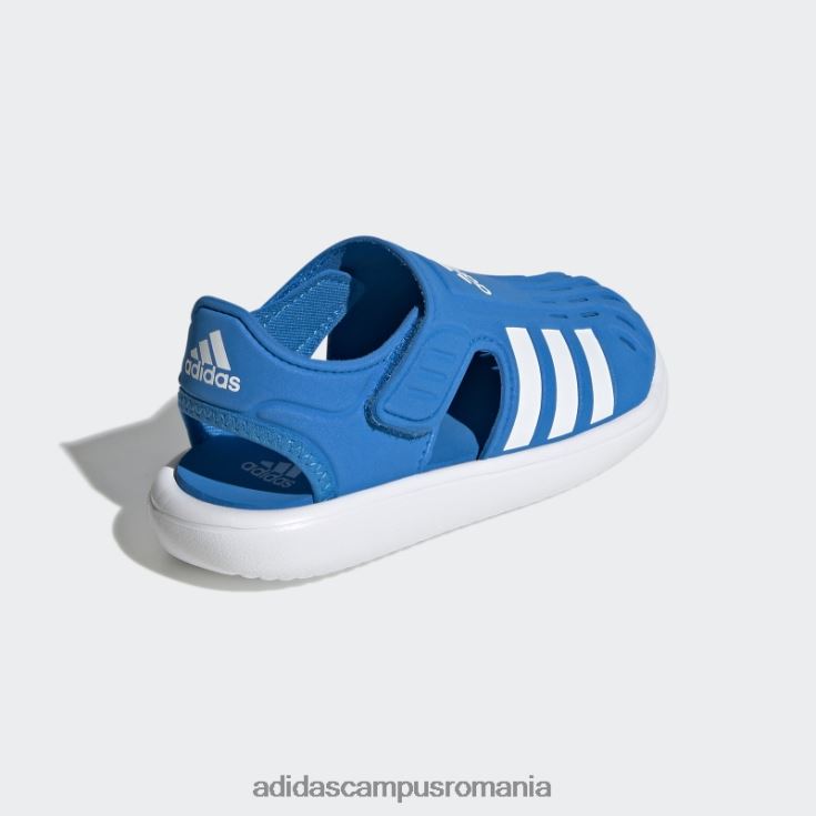adidas campus romania blue rush summer sandale de apă cu vârf închis copii papură albastră/alb J266N218064