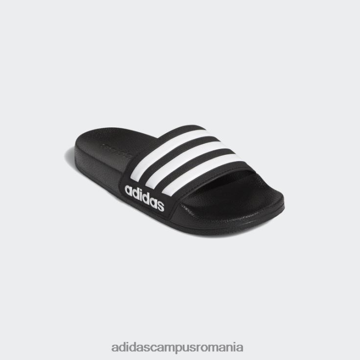 adidas campus romania duș adilette tobogane albe copii alb negru J266N217656