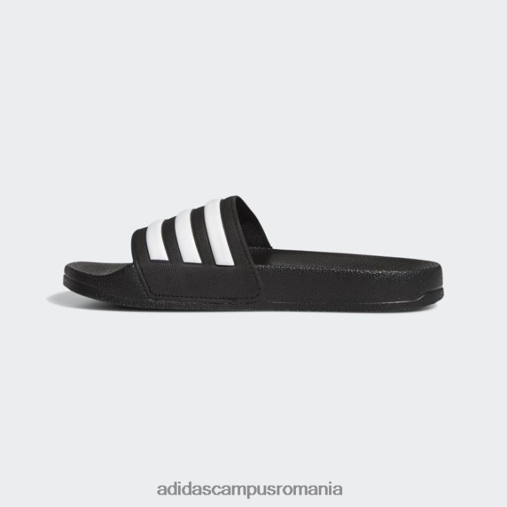 adidas campus romania duș adilette tobogane albe copii alb negru J266N217656