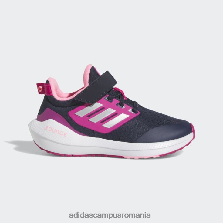 adidas campus romania eq21 run 2.0 bounce sport alergare dantela elastica cu curea superioara pantofi cerneala adidas copii cerneală/argintiu/magenta real J266N23600