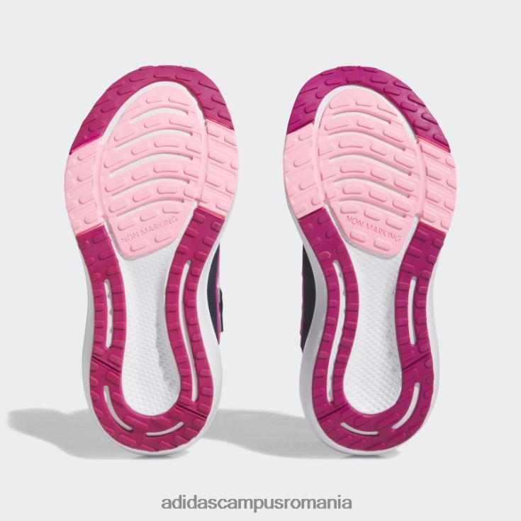adidas campus romania eq21 run 2.0 bounce sport alergare dantela elastica cu curea superioara pantofi cerneala adidas copii cerneală/argintiu/magenta real J266N23600