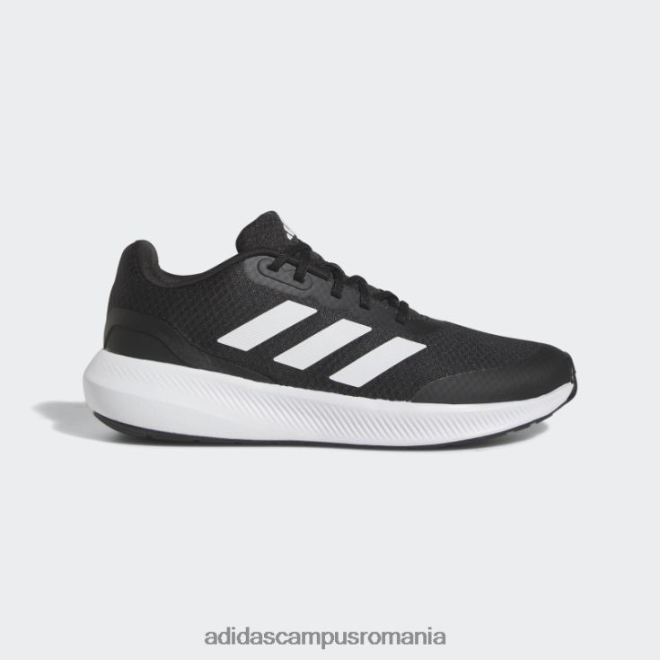 adidas campus romania fashion runfalcon 3 pantofi dantela alb copii alb negru J266N211112