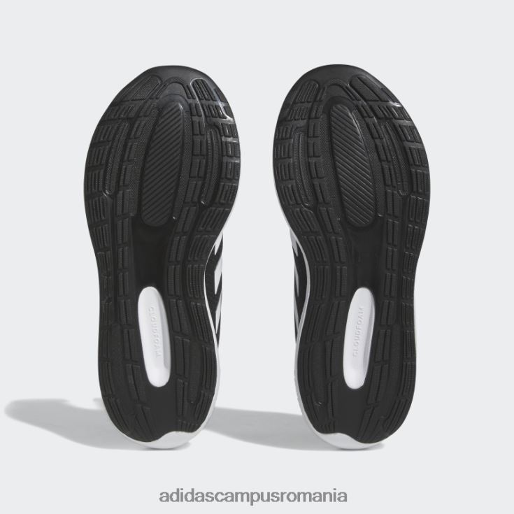 adidas campus romania fashion runfalcon 3 pantofi dantela alb copii alb negru J266N211112