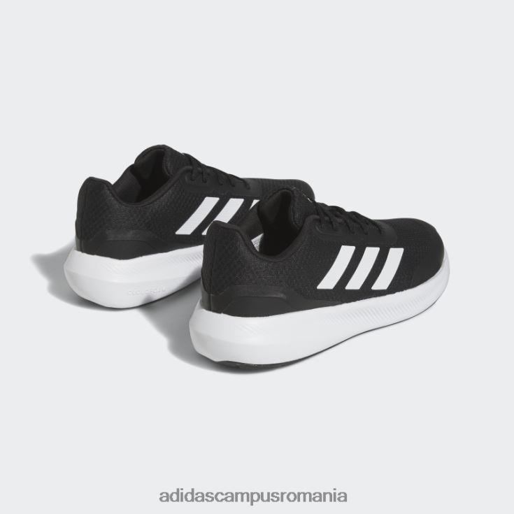 adidas campus romania fashion runfalcon 3 pantofi dantela alb copii alb negru J266N211112