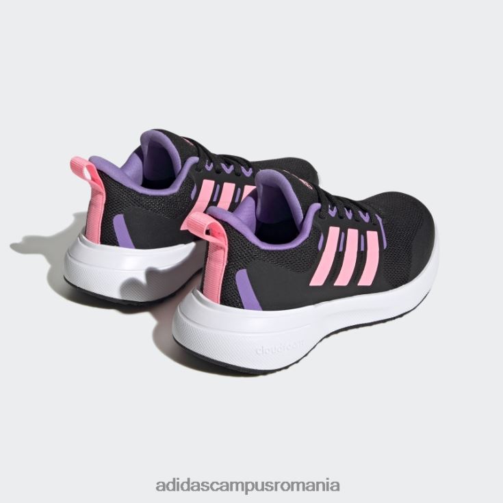 adidas campus romania fashion violet fortarun 2.0 pantofi din dantela cloudfoam copii negru/roz fascicul/violet J266N217769