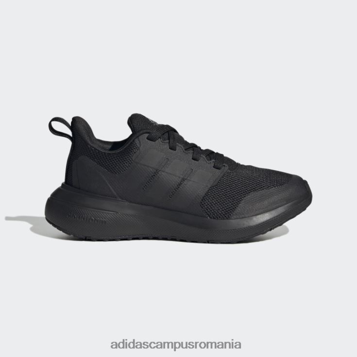 adidas campus romania fortarun 2.0 cloudfoam dantela pantofi carbon fashion copii negru/carbon J266N23525