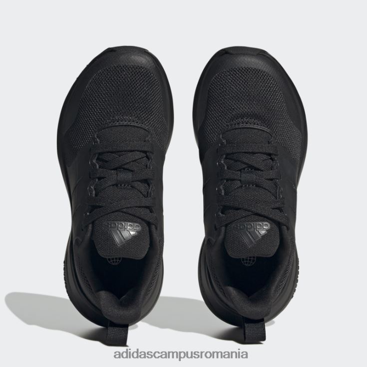 adidas campus romania fortarun 2.0 cloudfoam dantela pantofi carbon fashion copii negru/carbon J266N23525