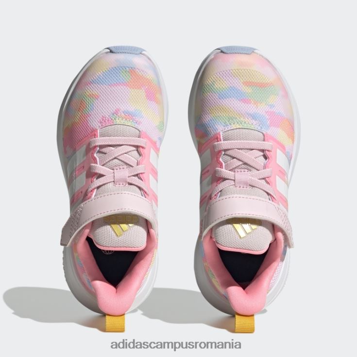 adidas campus romania fortarun 2.0 cloudfoam pantofi cu bretele din dantela elastica roz copii zori roz/alb/albastru J266N217822
