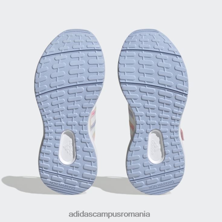 adidas campus romania fortarun 2.0 cloudfoam pantofi cu bretele din dantela elastica roz copii zori roz/alb/albastru J266N217822