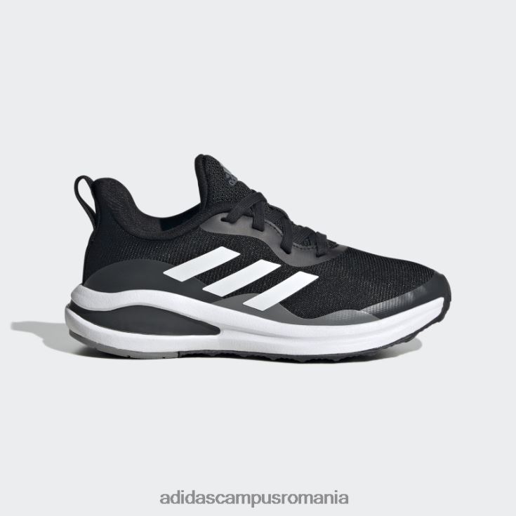 adidas campus romania fortarun pantofi sport alergare dantela negri copii negru/alb/gri J266N211324