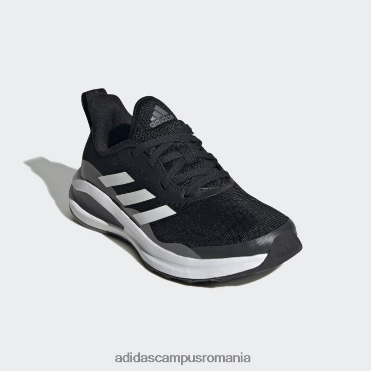 adidas campus romania fortarun pantofi sport alergare dantela negri copii negru/alb/gri J266N211324