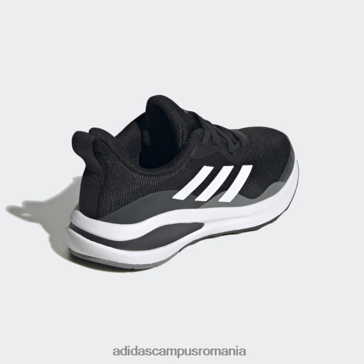adidas campus romania fortarun pantofi sport alergare dantela negri copii negru/alb/gri J266N211324