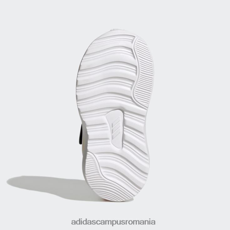adidas campus romania fortarun sport running pantofi cu dantela elastica si cu curea de sus neagra copii negru/albastru regal/galben J266N23596