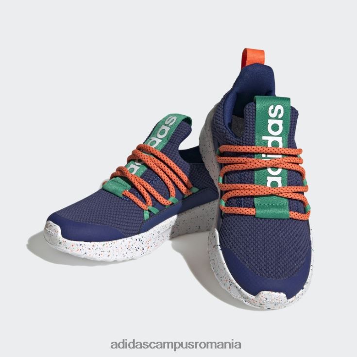 adidas campus romania lite racer adapt 4.0 pantofi slip-on dantela albastru copii albastru/verde curte J266N211083