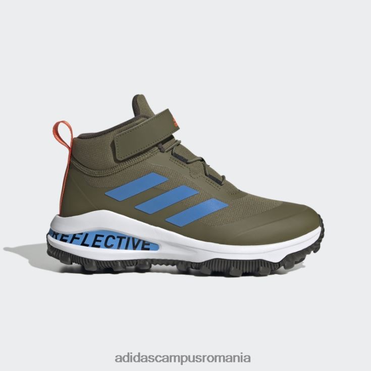 adidas campus romania olive fortarun all terrain cloudfoam sport alergare dantela elastica si pantofi cu curea superioara copii măsline/albastru J266N218089