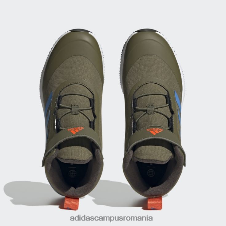 adidas campus romania olive fortarun all terrain cloudfoam sport alergare dantela elastica si pantofi cu curea superioara copii măsline/albastru J266N218089
