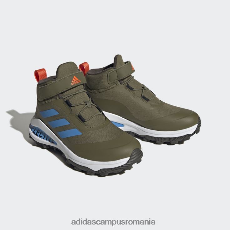 adidas campus romania olive fortarun all terrain cloudfoam sport alergare dantela elastica si pantofi cu curea superioara copii măsline/albastru J266N218089