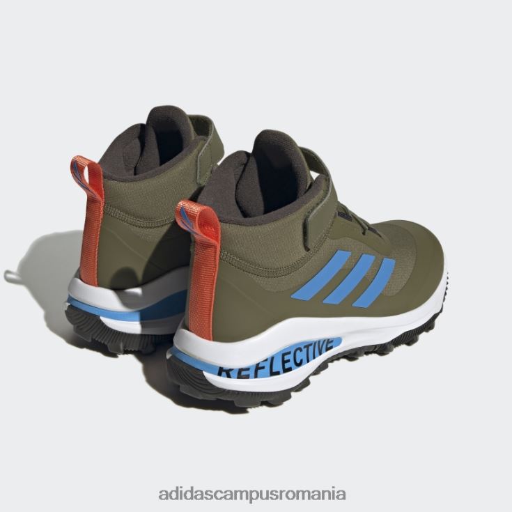 adidas campus romania olive fortarun all terrain cloudfoam sport alergare dantela elastica si pantofi cu curea superioara copii măsline/albastru J266N218089
