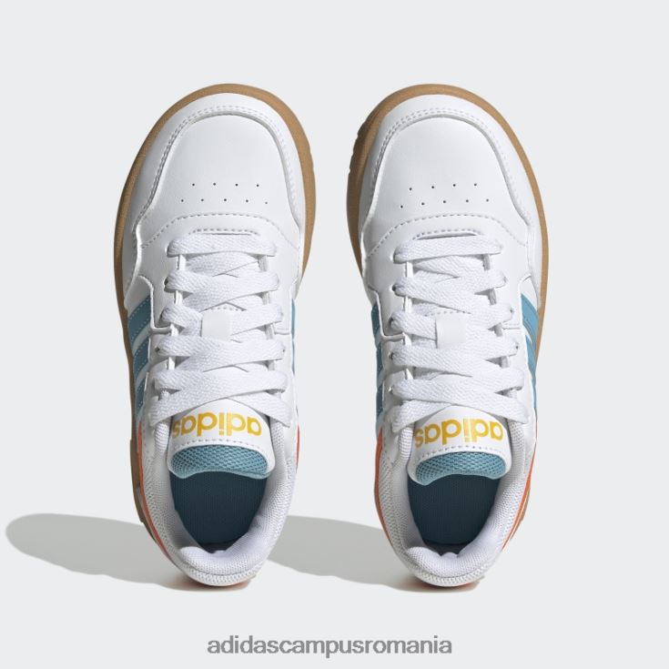 adidas campus romania pantofi adidas hoops albi copii alb/albastru/auriu J266N211337