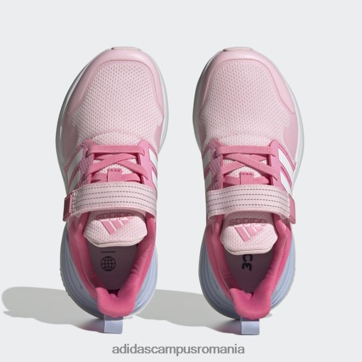 adidas campus romania pantofi adidas rapid rapid sport bounce elastic din dantela cu curea superioară copii roz/alb J266N211313