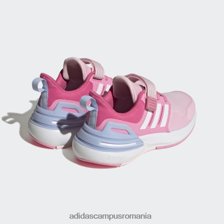 adidas campus romania pantofi adidas rapid rapid sport bounce elastic din dantela cu curea superioară copii roz/alb J266N211313