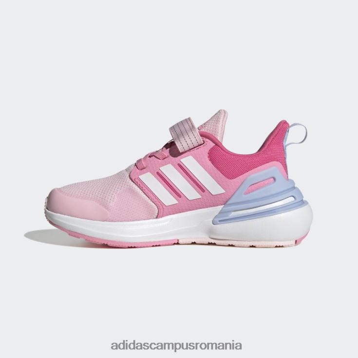 adidas campus romania pantofi adidas rapid rapid sport bounce elastic din dantela cu curea superioară copii roz/alb J266N211313