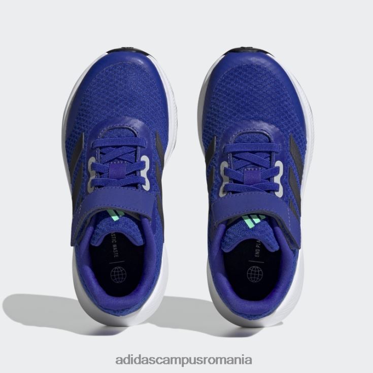 adidas campus romania pantofi albaștri runfalcon 3.0 cu dantelă elastică copii albastru/cerneală/alb J266N217939