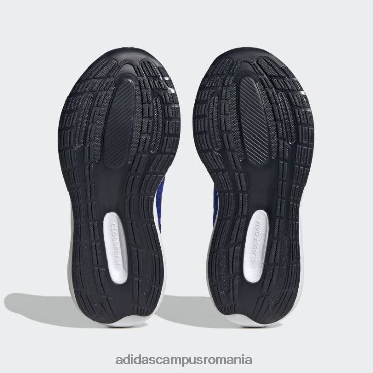 adidas campus romania pantofi albaștri runfalcon 3.0 cu dantelă elastică copii albastru/cerneală/alb J266N217939