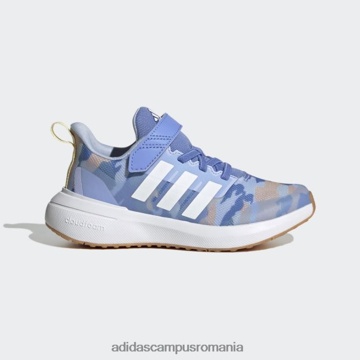 adidas campus romania pantofi albastru fortarun 2.0 cloudfoam cu dantela elastica cu bretele adidas copii albastru/alb/galben J266N218021