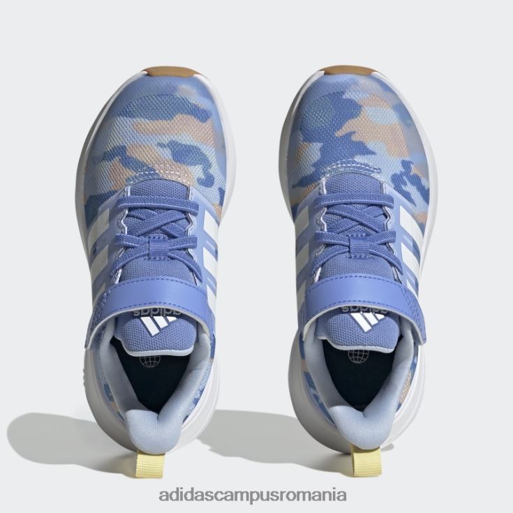 adidas campus romania pantofi albastru fortarun 2.0 cloudfoam cu dantela elastica cu bretele adidas copii albastru/alb/galben J266N218021