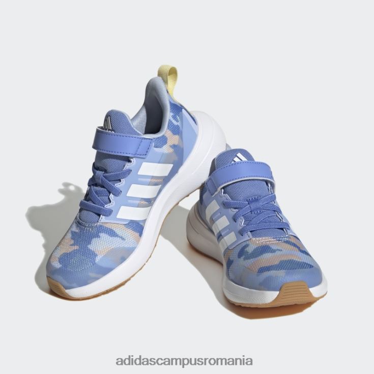 adidas campus romania pantofi albastru fortarun 2.0 cloudfoam cu dantela elastica cu bretele adidas copii albastru/alb/galben J266N218021