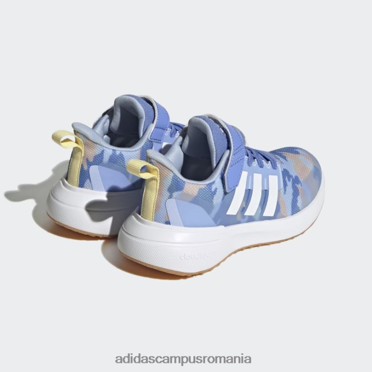 adidas campus romania pantofi albastru fortarun 2.0 cloudfoam cu dantela elastica cu bretele adidas copii albastru/alb/galben J266N218021