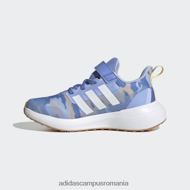 adidas campus romania pantofi albastru fortarun 2.0 cloudfoam cu dantela elastica cu bretele adidas copii albastru/alb/galben J266N218021