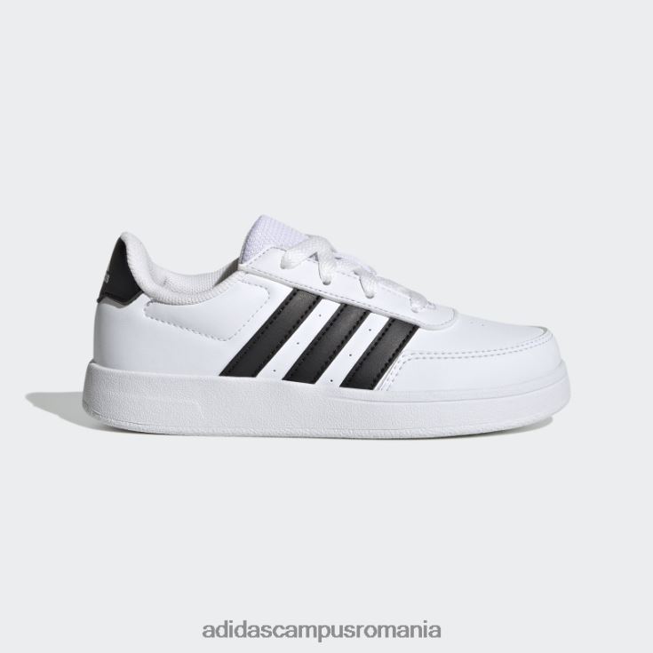 adidas campus romania pantofi albi breaknet lifestyle din dantela curte copii alb negru J266N23502