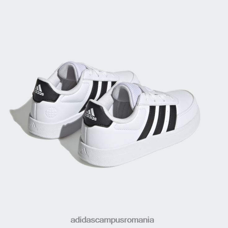 adidas campus romania pantofi albi breaknet lifestyle din dantela curte copii alb negru J266N23502
