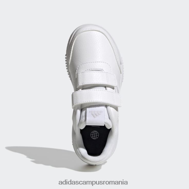adidas campus romania pantofi albi cu cârlig și buclă de tensaur copii alb/gri J266N217861