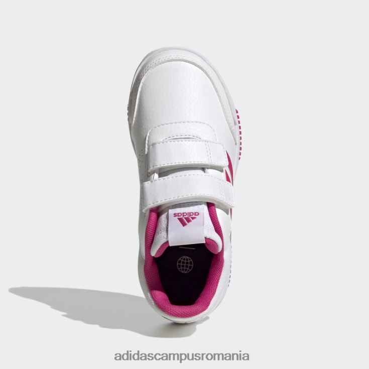 adidas campus romania pantofi albi cu cârlig și buclă de tensaur copii alb/magenta real/negru J266N217758