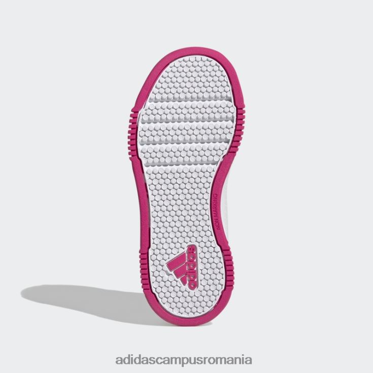 adidas campus romania pantofi albi cu cârlig și buclă de tensaur copii alb/magenta real/negru J266N217758