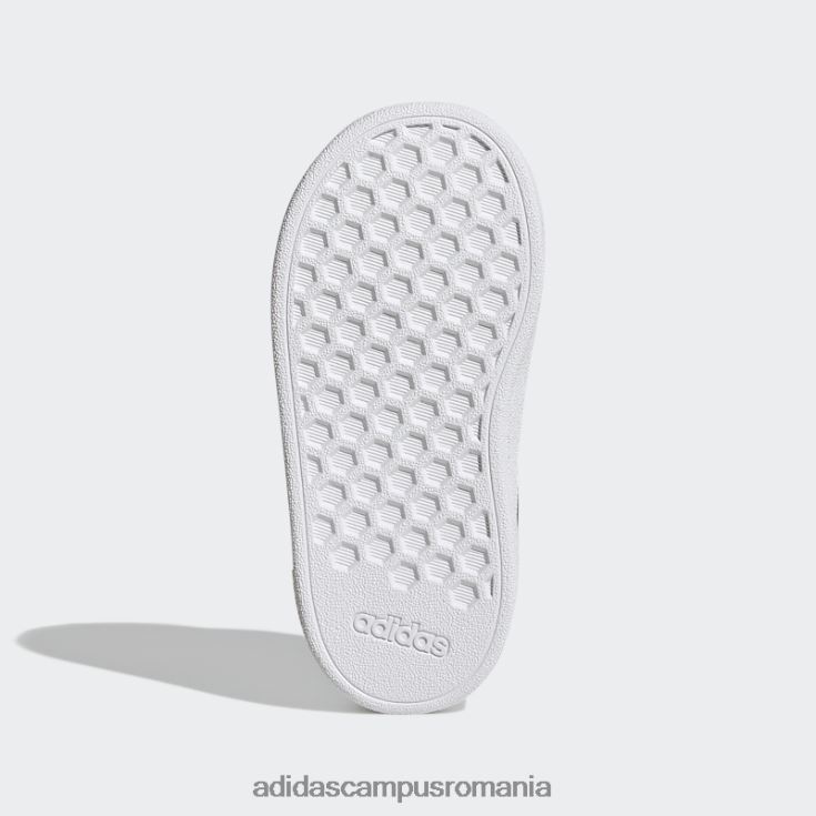 adidas campus romania pantofi albi cu cârlig și buclă stil de viață grand court copii alb/argintiu J266N217831