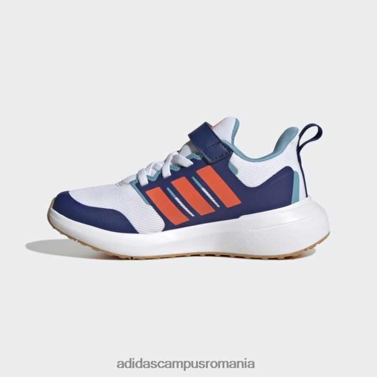 adidas campus romania pantofi albi cu curea de sus cu dantela elastica fortarun 2.0 cloudfoam copii alb/rosu/albastru victorie J266N217855