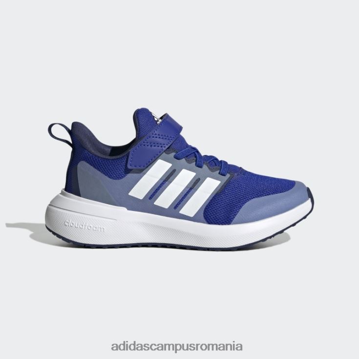 adidas campus romania pantofi albi cu curea de sus cu dantela elastica fortarun 2.0 cloudfoam copii albastru alb J266N211318