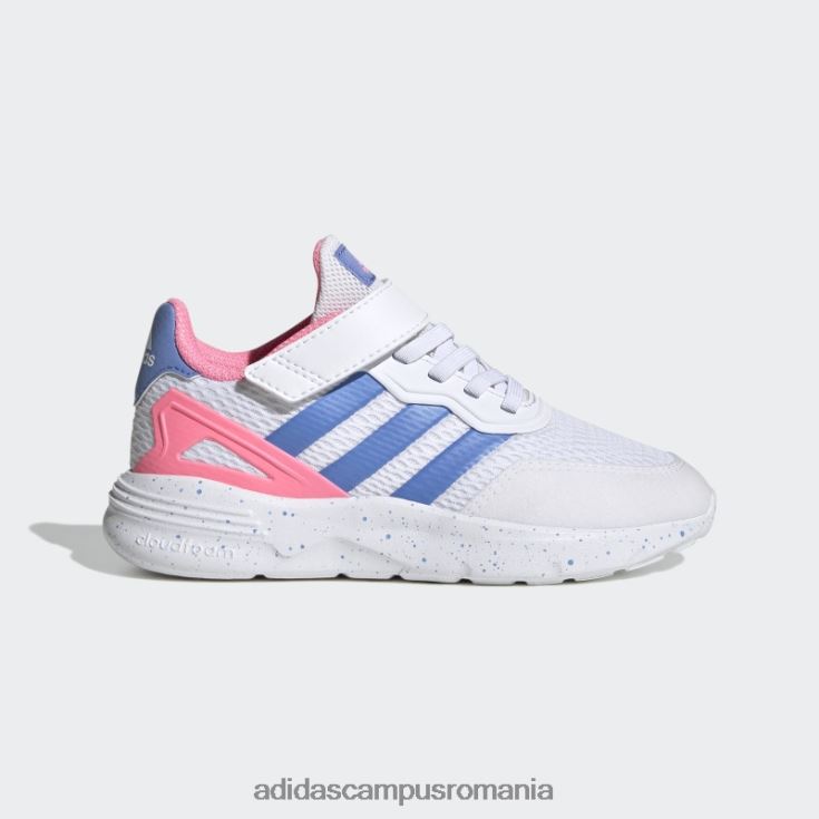 adidas campus romania pantofi albi cu curea din dantelă elastică nebzed copii alb/albastru/roz fascicul J266N217998