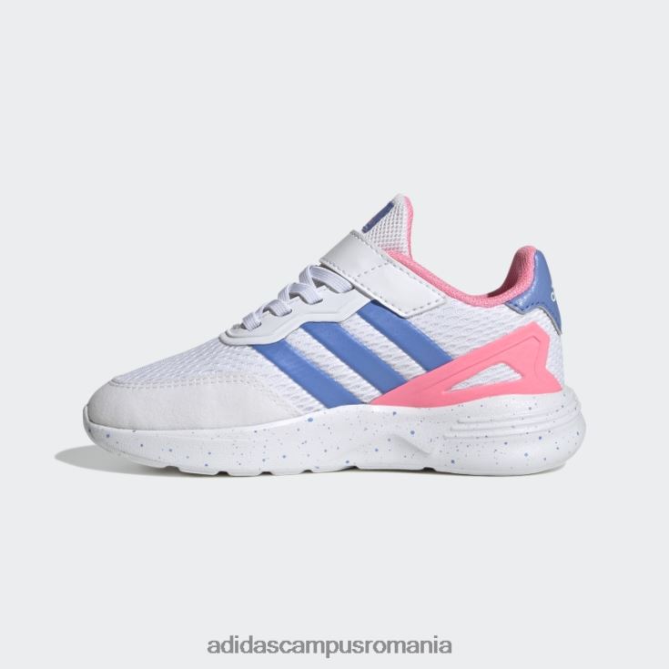 adidas campus romania pantofi albi cu curea din dantelă elastică nebzed copii alb/albastru/roz fascicul J266N217998